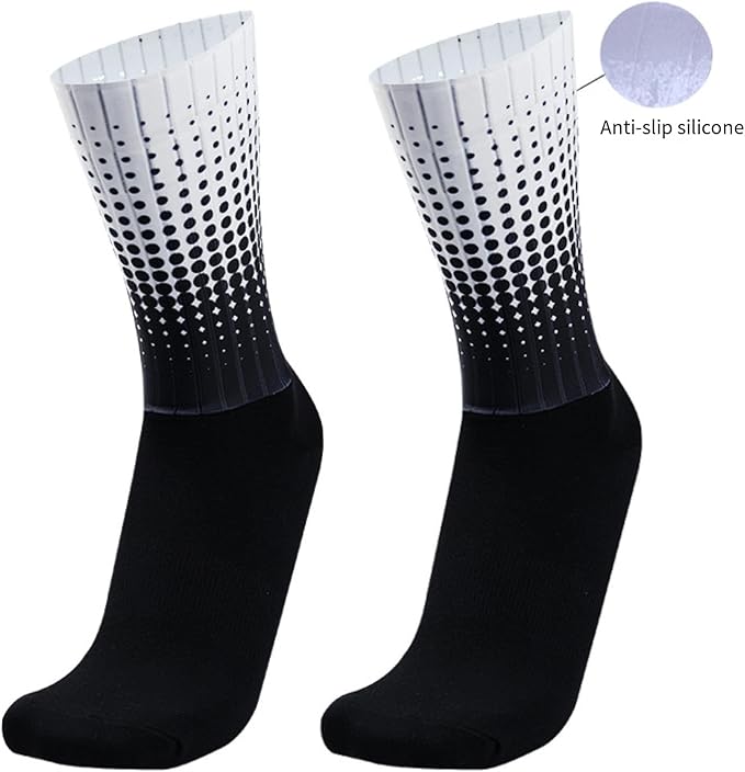 Aero Socks Silicone Non-Slip Breathable Comfortable and Durable Sports Cycling Socks one size 6-12