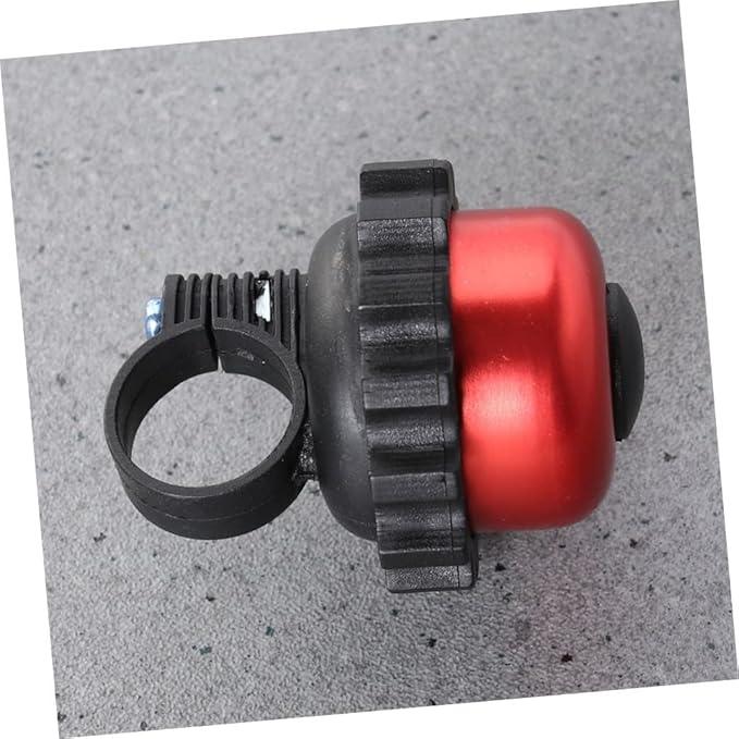 TOYANDONA Rotating Bike Bell Horn Loud Vintage Bicycle Bell 3pcs Red Cycling Accessories for Outdoor Riding and Commuting