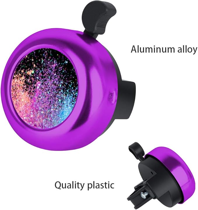 MZELQ Bicycle Bell Cute Clear Sound Adjustable Size Aluminum Bike Accessories Bell Ring for Girls Women Kids Adults