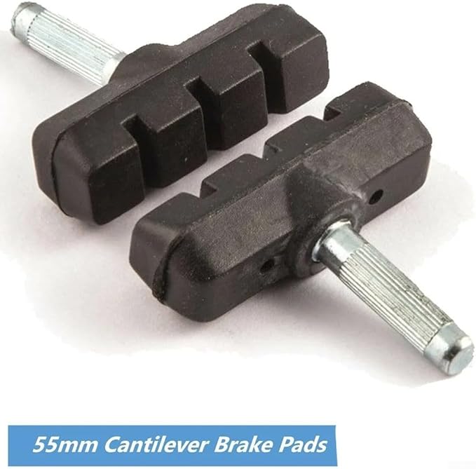 Bicycle Brake Pads Cantilever MTB Road Bike V Brake Holder Pads 55mm Threadless Post Blocks Shoes Cycling Brake Parts(8PCS)