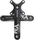 BUCKLOS MTB Mountain Bike Single Speed Square Taper Crankset -170mm Cranksets Bicycle Crank Set with 104BCD 32/34/36/38/40/42T Round/Oval Chainring Fit for Ebike/Commuter Bike