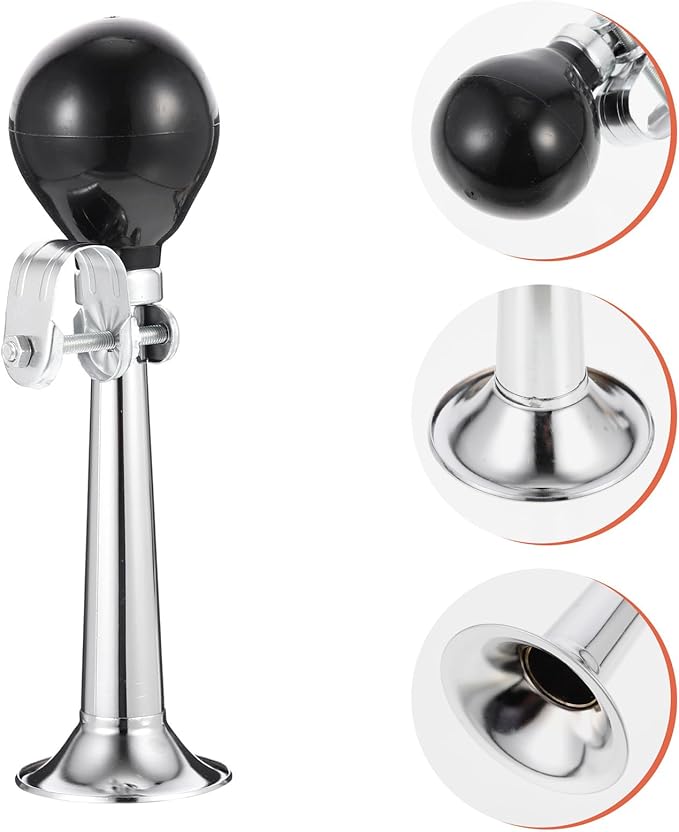 UPKOCH Bike Bugle Horn Manual Air Horn Loud Vintage Cycling Bell for Adults Outdoor Riding Safety