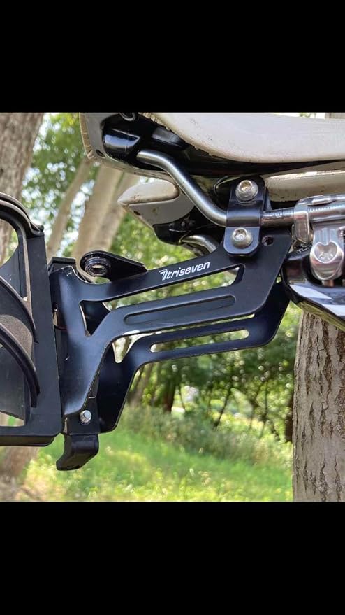Triseven Bottle Holder Bike - Drink Holder Bike - for 2 Water Bottles and 2 CO2 Cartridges - Bike Cup Holder for Drink Bottle - Fit Bicycles - Bicycle Accessories - without Water Bottles