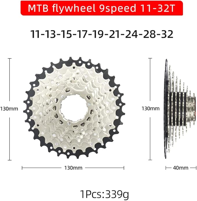 CYSKY 8/9/10/11/12-Speed Cassette 11-25T/28T/32T/34T/36T/40T/42T/46T/50T/52T Bike Sprocket Freewheel Compatible with Shimano, Sram HG Hub, Fit for Mountain Bike, Road Bike, MTB Cassette