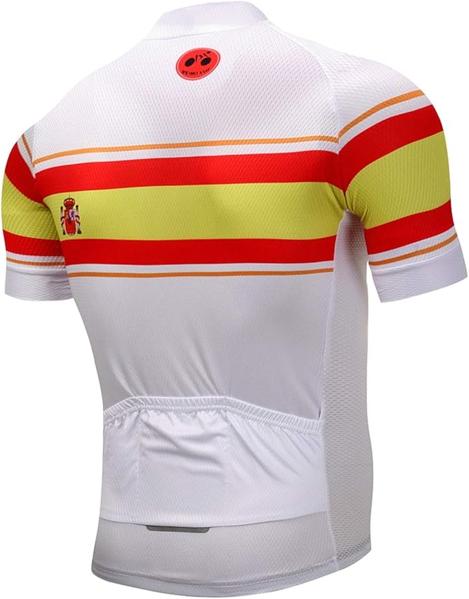 Cycling Jerseys Men Bicycle Short Sleeve Summer Shirt Bike Biking Tops Riding Clothing Flag