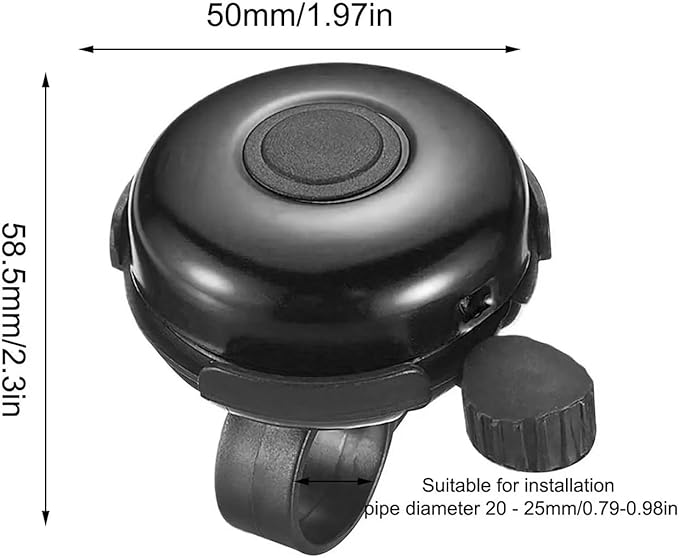 Bike Bell Aluminum Bicycle Bell with Loud Clear Sound Mountain Road Bicycle Handlebars Bell for Adults Kids