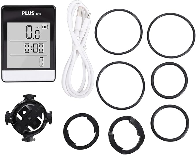 Keenso GPS Bike Computer, Wireless Speedometer with Backlit Screen for Cycling and Data Tracking, Large Display Beidou GPS Bike Odometer for Adventure Riders