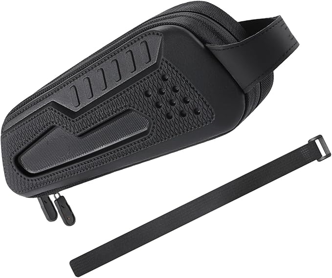 Road Bikes Front Frame Bag Bicycles Top Tube Pouches Storage Bag Cyclings Tool Front Saddles Bags for Mountain Bike - Black