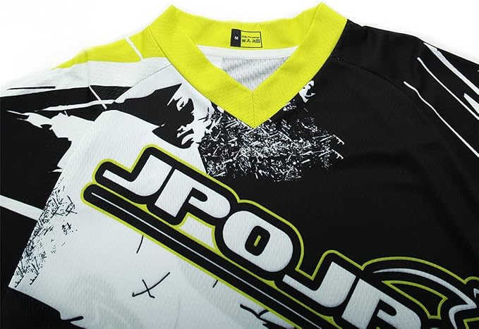 Men's Mountain Bike Jersey Long Sleeve MTB Off-Road Motocross Jersey Quick Dry Downhill&Motocross Shirts