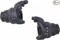 3x7 Speed Grip Shifter, Left 3 Speed Grip Shifter and Right 7 Speed Shifters Bicycle Gear Shifter 21 Speed for MTB City Commuter Youth & Kids Bikes (Black)