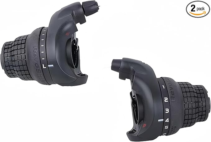 3x7 Speed Grip Shifter, Left 3 Speed Grip Shifter and Right 7 Speed Shifters Bicycle Gear Shifter 21 Speed for MTB City Commuter Youth & Kids Bikes (Black)