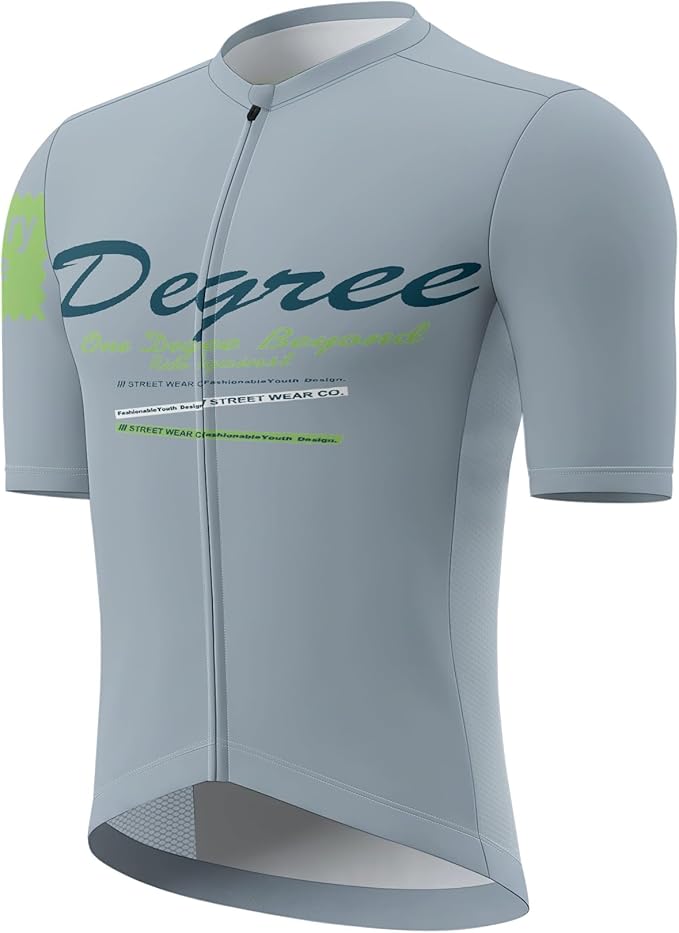 Men's Cycling Jersey Short Sleeve Breathable Quick Dry Bike Shirt Lightweight MTB Road Bicycle Jersey Full Zip 3 Rear Pockets