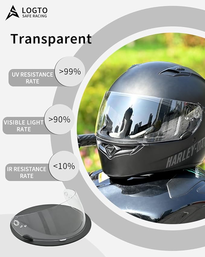 Replacement Motorcycle Helmet Visor Shield for Star RS-1 Vortex Qualifier Revolver Helmet Accessories Universal