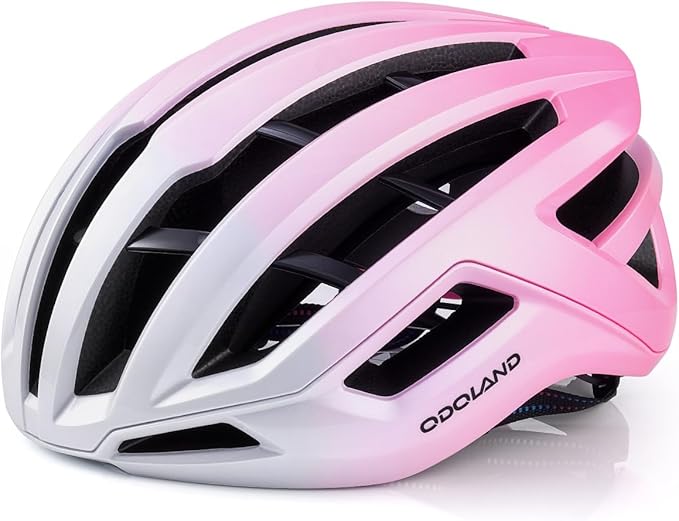 Odoland Adult Bike Helmet - Super Ventilation & Impact-Resistant Frame, Adjustable Dial System Lightweight Bicycle Helmet for Mountain, Commuting, Road Cycling
