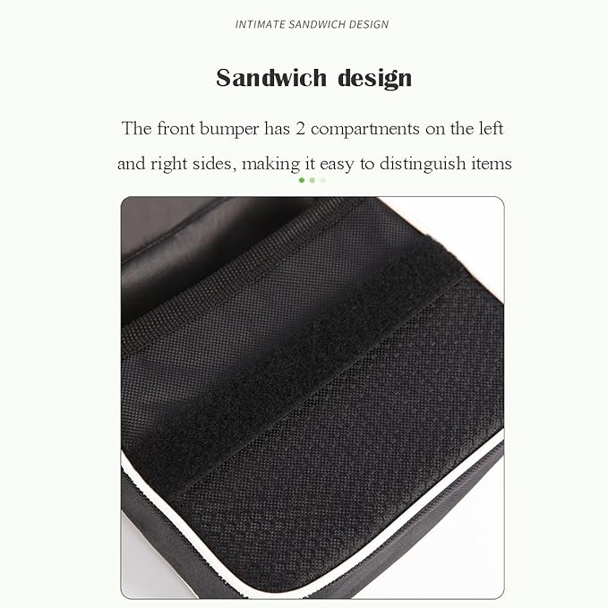 Bike frame bag handlebar bags for mountain bikes waterproof portable storage bag top tube bag phone storage bag accessories (2 bags)