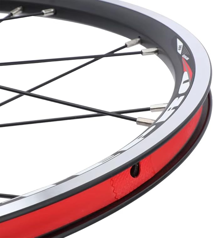 Bike BMX Folding Wheelset, Disc/V Brake QR Aluminum Alloy Double Wall Rims, 20in 22in Cycling Wheel Parts Accessories