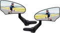 2PCS Bike Mirror for Handlebar Mount, HD Glass Bicycle Mirrors, Adjustable Bar End Rear View Mirror, Scratch Resistant Bike Mirror for E-bike, City Bikes (Left&Right 0.59-0.78")