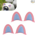 2 PCS Cute Cat Ear Motorcycle Helmet Decoration, Self-Adhesive Wear-Resistant Automotive Helmet Ornament Accessory, Universal for Most Motorcycle Scooter Helmets