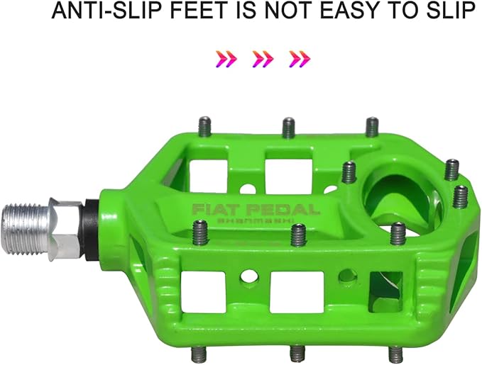 UPANBIKE Magnesium Alloy Bike Pedals 9/16'' Spindle Bearing High-Strength Non-Slip Large Flat Platform for Mountain Bike Road Bicycle