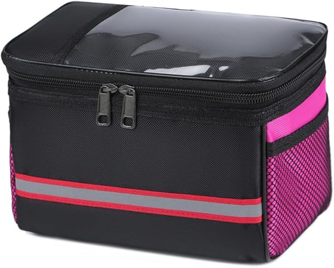 Bicycles Front Frame Storage Pouches with Reflectives Strips Road Bikes Handlebars Bag Cycling Accessories Easy installa