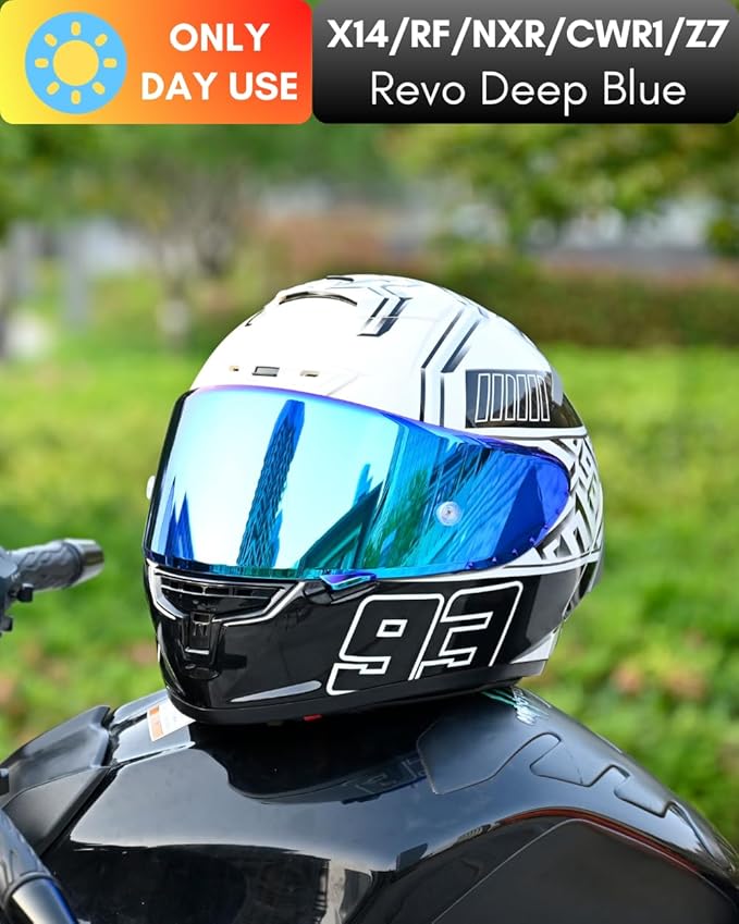 CWR-F1 Shield for RF-1200 Visor X14 NXR RF-SR Z7 Motorcycle Helmet Visor Replacement Sun Protection Anti-Scratch, Universal