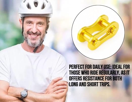 Single Speed Bike Chain | Link Connector Master Link for Bicycle Chain | Bike Chains | Quick Link | Chain Connector | MTB Master Link 1/2X1/8 Suitable with All Single Speed Bike Gold 5 Unit Set.