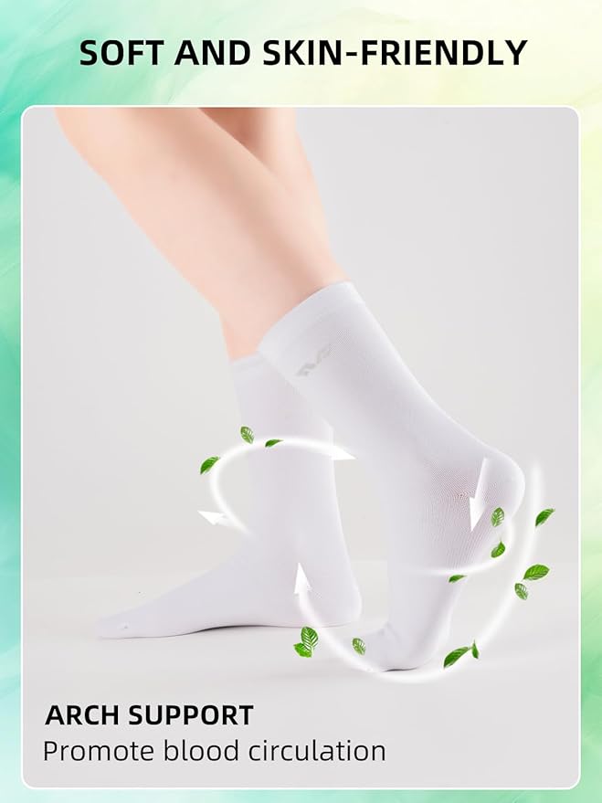 ROCKBROS Cycling Socks Womens 4pcs Running Socks Athletic Socks Compression Socks for Women Ankle Socks
