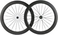 700c 60mm 3k Carbon Clincher Wheelset Cycling Racing Wheels 20/24h