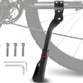 Bike Kickstand for Adult Bike,Adjustable Heavy Duty Rear Mount Aluminum Alloy Bicycle Kickstand for 24-29 inch EBike,Mountain Bike,Fat Tire Bike,Motorcycle