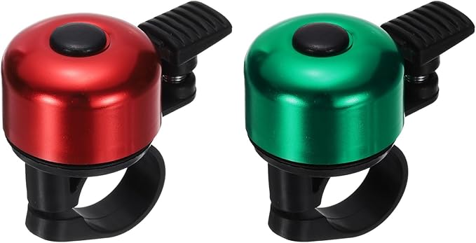 HARFINGTON Bike Bell Mini Bicycle Bell with Loud Crisp Clear Sound Bike Ring Bell Aluminum Bike Accessories