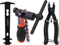 Bike Chain Breaker Tool Set, Bike Breaker Main Chain Pliers Chain Checker Wear Indicator for 1-12 Speed Road MTB Bikes
