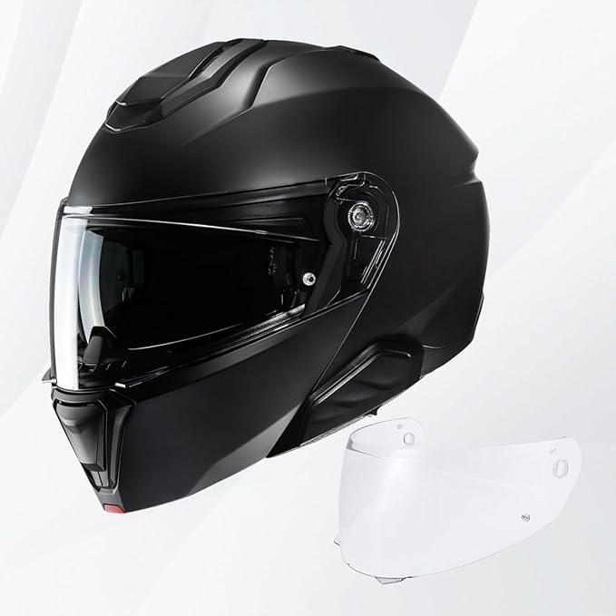 VCOROS I90 Helmet Shield Replacement, I90 Helmet Visor Shield Compatible with HJ-33 I91 Motorcycle Helmet Accessories (Clear)