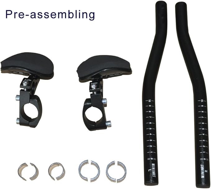 UPANBIKE Bike Rest Handlebar TT Bar 31.8mm Cycling Triathlon Aero Bar for Road Bike or Mountain Bike