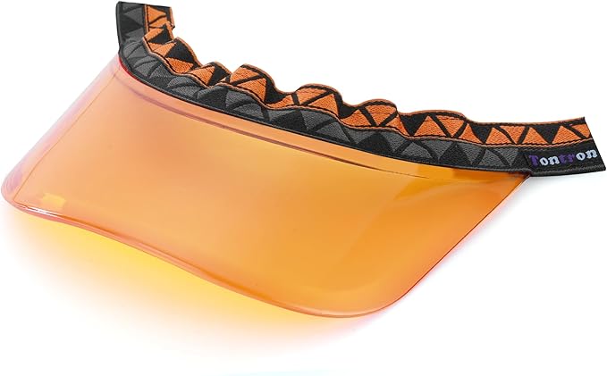 Tontron Colourvisor Removable Helmet Visor | Helmet Brim (Orange)