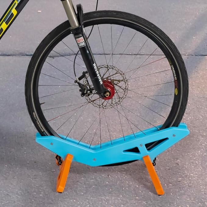 Bike Stand Portable Floor Rack,Bicycle Park Bracket Adjustable Bike Floor Stand Storage Fit 20"-29" Mountain Road Bicycle for Indoor Home Garage Parking,Black