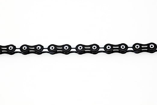 PYC SP1101 11-Speed Bike Chain, 116 Links (116L), Super Lightweight Hollow-Pin Bicycle Chain for Mountain (MTB) & Road Bikes, Compatible with Shimano, SRAM, Campagnolo (DLC White)