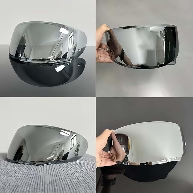 HJ-34P Visor Shield Replacement,HJC C10 Motorcycle Helmet Visor Compatible with HJ-34P HJC C10 UV Protection (Silver)