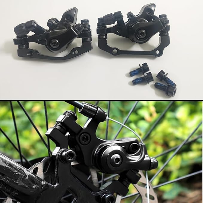 Bicycle Disc Brake Kit,Mechanical Disc Brake Kit,Including Front and Rear Mechanical Disc Brake Calipers with 160mm Rotor for Mountain Bikes,Folding Bikes,Road Bikes