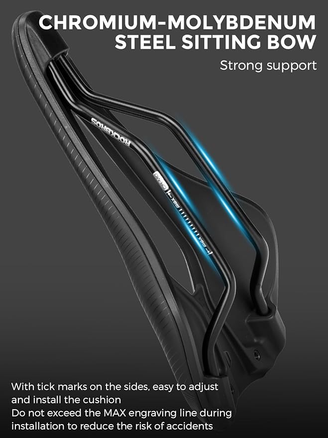 ROCKBROS Bike Seat for Men Women Road Bike Saddle Breathable & ergon Saddle for MTB, Road, Trekking&Folding Waterproof Bicycle Seat