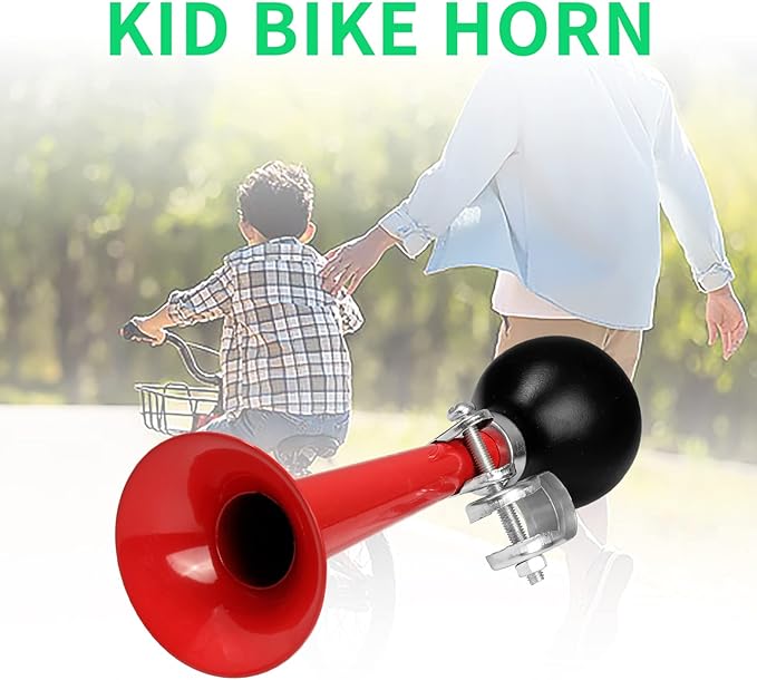 Bugle Horn Kids Bike Horn: Air Horn for Vehicles Bicycles Golf Cart Classic Vintage Aluminum Alloy Bike Horn