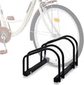 WALMANN 2 Bikes Floor Bike Stand, Bike Parking Rack Garage Bike Storage Stand Indoor/Outdoor 22-28" Wheel Stand, Max. Tire Width 2.1"