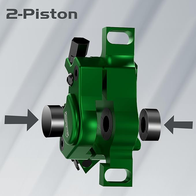 XT-7 Hydraulic Disc Brakes Calipers,Line Pulling/Cable Actuated Front & Rear Brake Calipers for MTB/Mountain Bike/E-Bike.