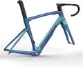 Carbon Fiber Track Frame 700C 49cm 52cm 54cm 56cm Fixed Gear Bike Frameset Road Bike Frameset Quick Release Frame F12x100mm R12x142mm QR Internal Routing(Green 2,56cm)