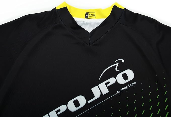 JPOJPO Men's Mountain Bike Jersey Long Sleeve MTB Off-Road Racing Downhill Motocross Shirts Quick Dry&Moisture-Wicking Tops