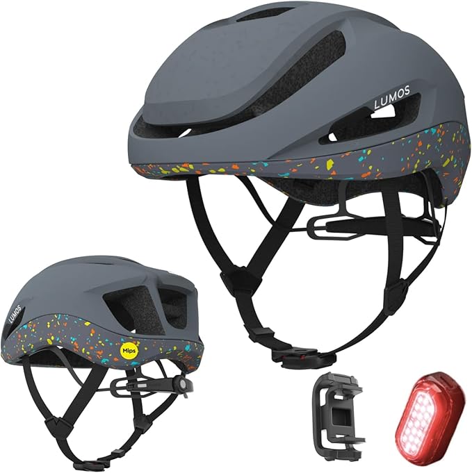 Aero GT Road Bike Helmet with Light | MIPS Lightweight Ventilation | Bicycle Helmets Commuter Cycling for Adults: Men, Women