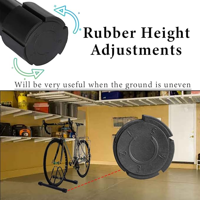 YYDS Bike Stand，Adjustable Bike Rack Garage, Indoor/Outdoor Bicycle Stand, Tire width adjustable 1”to 4”,Bike Stand Floor for Mountain and Road Bike