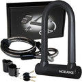 Bike U Lock Heavy Duty Anti Theft with 4ft Security Steel Cable-3 Keys and Mounting Bracket Included,Bicycle Locks Perfect for Road,Mountain,Scooter and Ebike