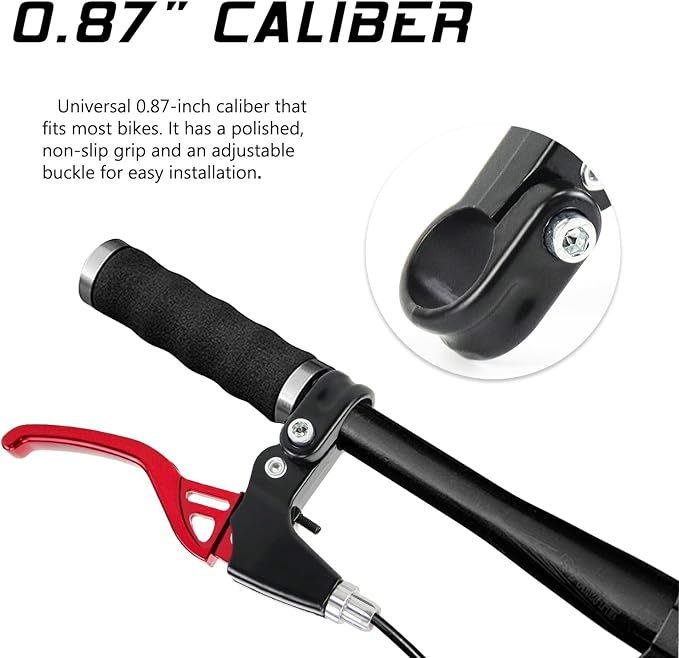 V-Type Bike Brake Set, Complete Universal Bike Front and Rear MTB Brake, Bicycle Brakes, Inner and Outer Cables, Include Brakes Lever Calipers Multi-Tool Wrenches