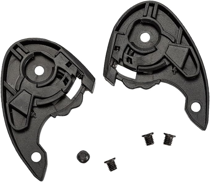 2 Units Motorbike Helmet Lens Base Replacement Black Installation Accessory Visor Plate