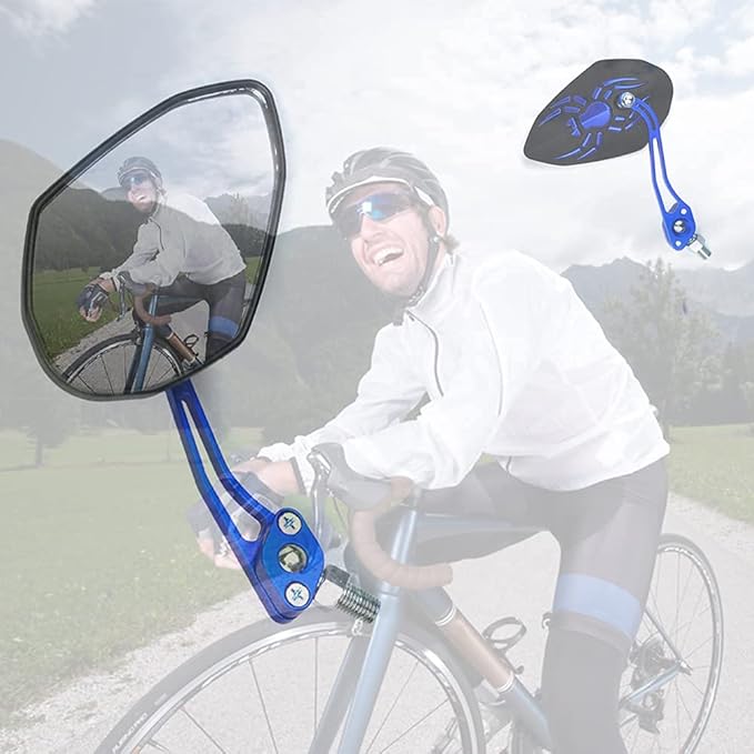 Bike Mirrors Handlebar Rearview Mirror, Bicycle Mirrors for Handlebars 2 Packs, Bicycle Mirrors for Electric Bike, Mountain Bike, Off-Road Bike